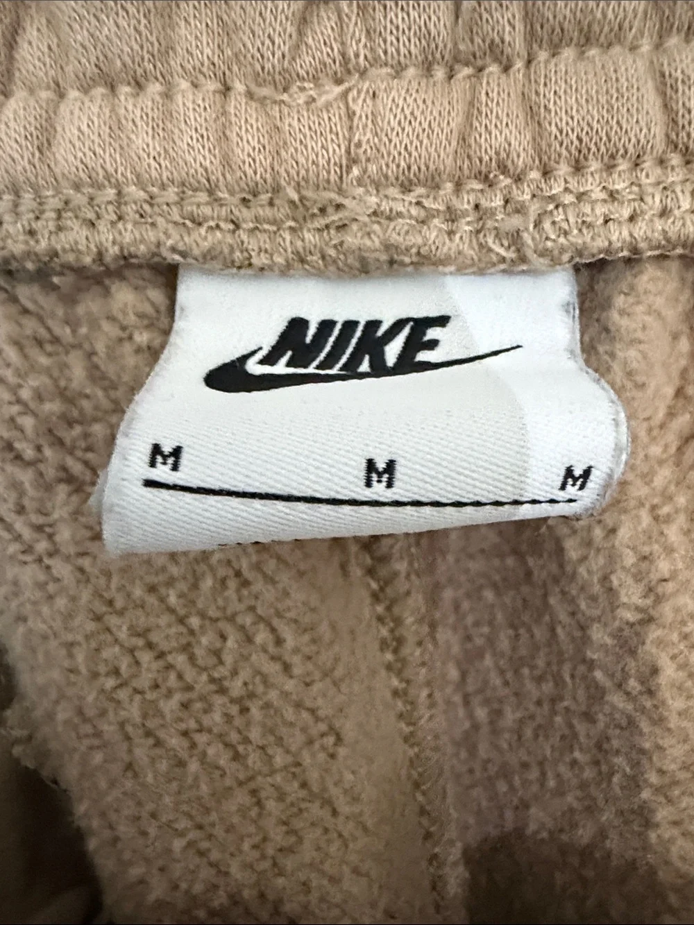 Nike Men’s Taupe Fleece Jogger Pants